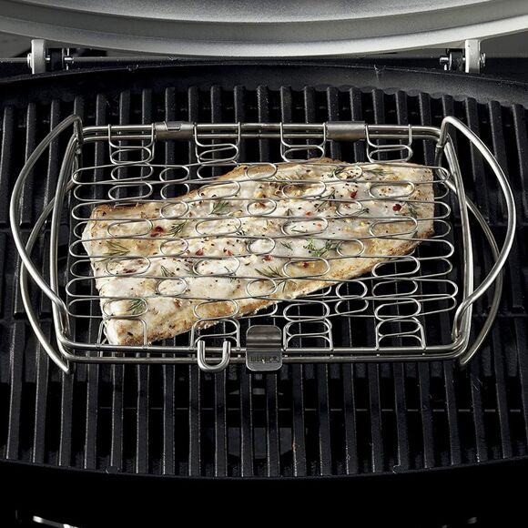 Stainless Steel Fish Grill Baskets 4-Pack BBQ Nonstick Fits All Grills 8.3x6.9 - Picture 13 of 13